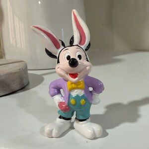 Vintage Disney Mickey Mouse as Easter Bunny figure    toys figures collectibles